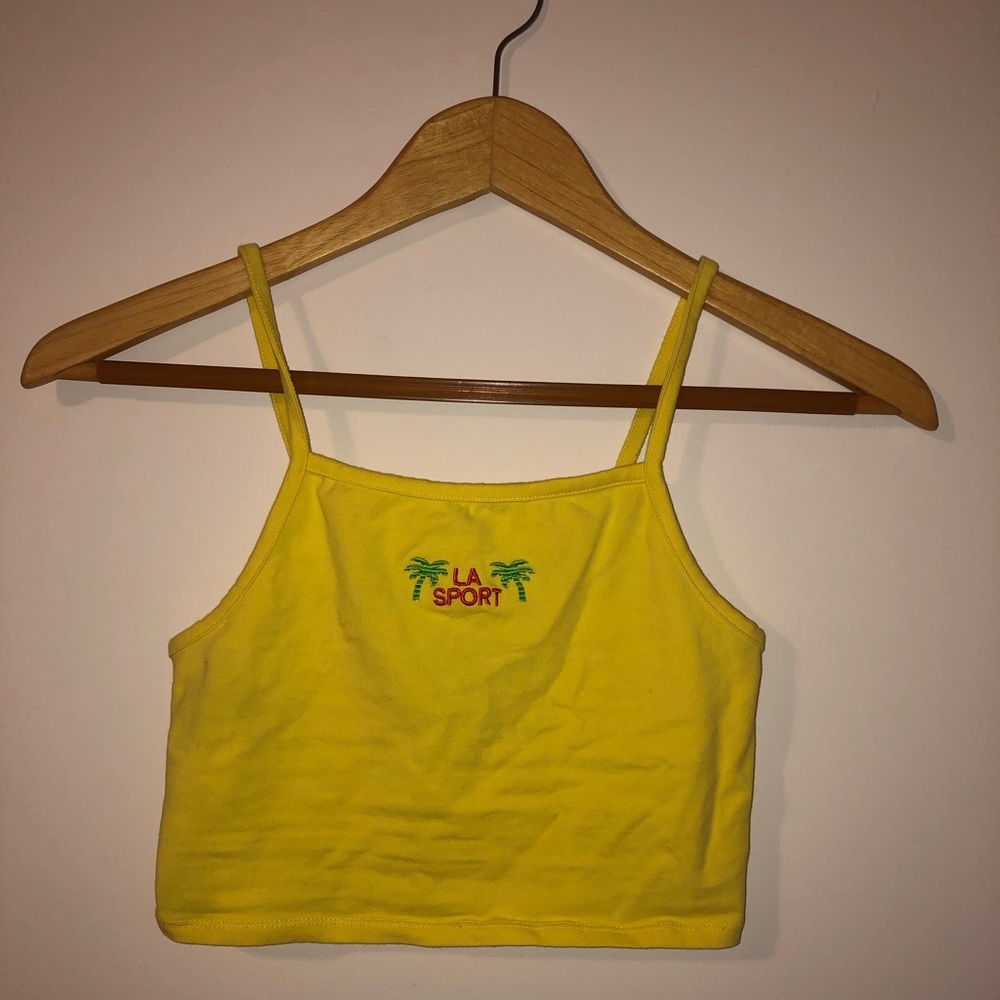 FOREVER21 YELLOW CROP TOP